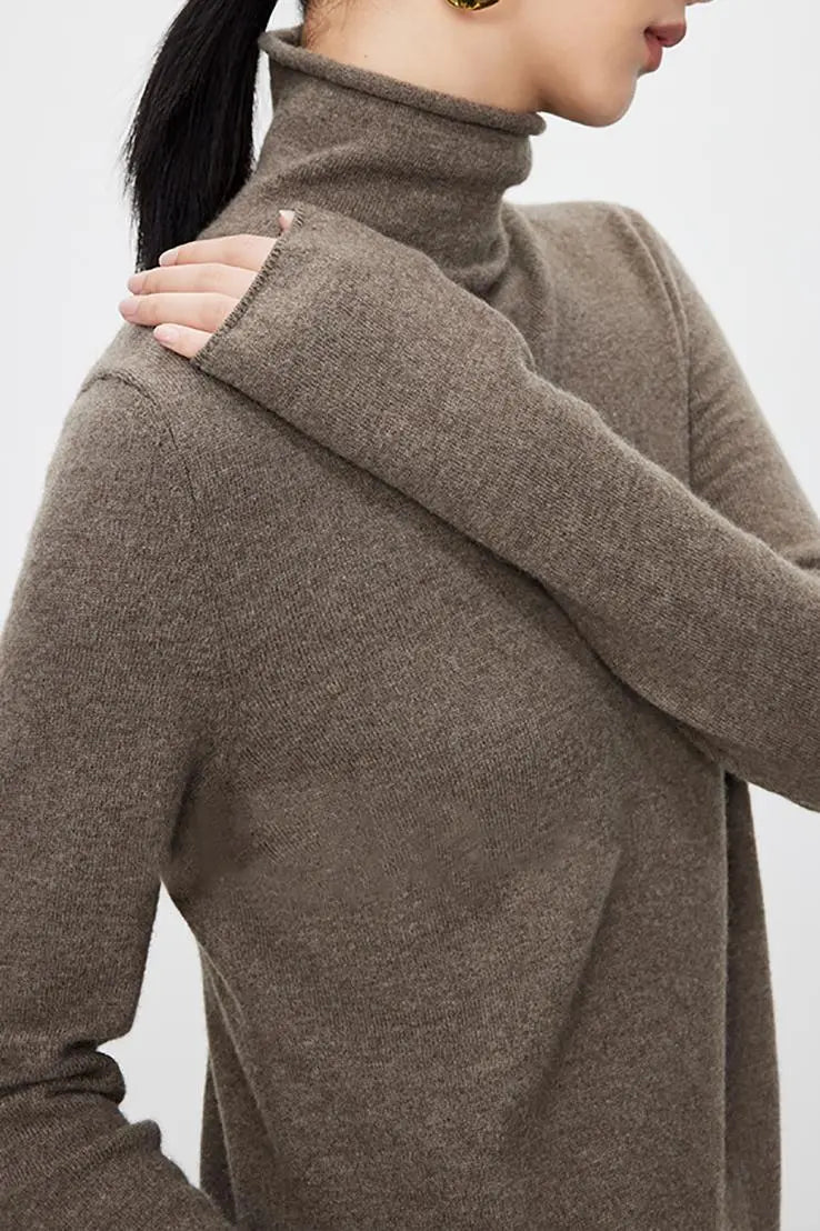 100 Wool Long Sleeve Crewneck Maxi Sweater Dress