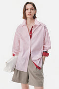 100% Cotton Striped Long Sleeve Shirt
