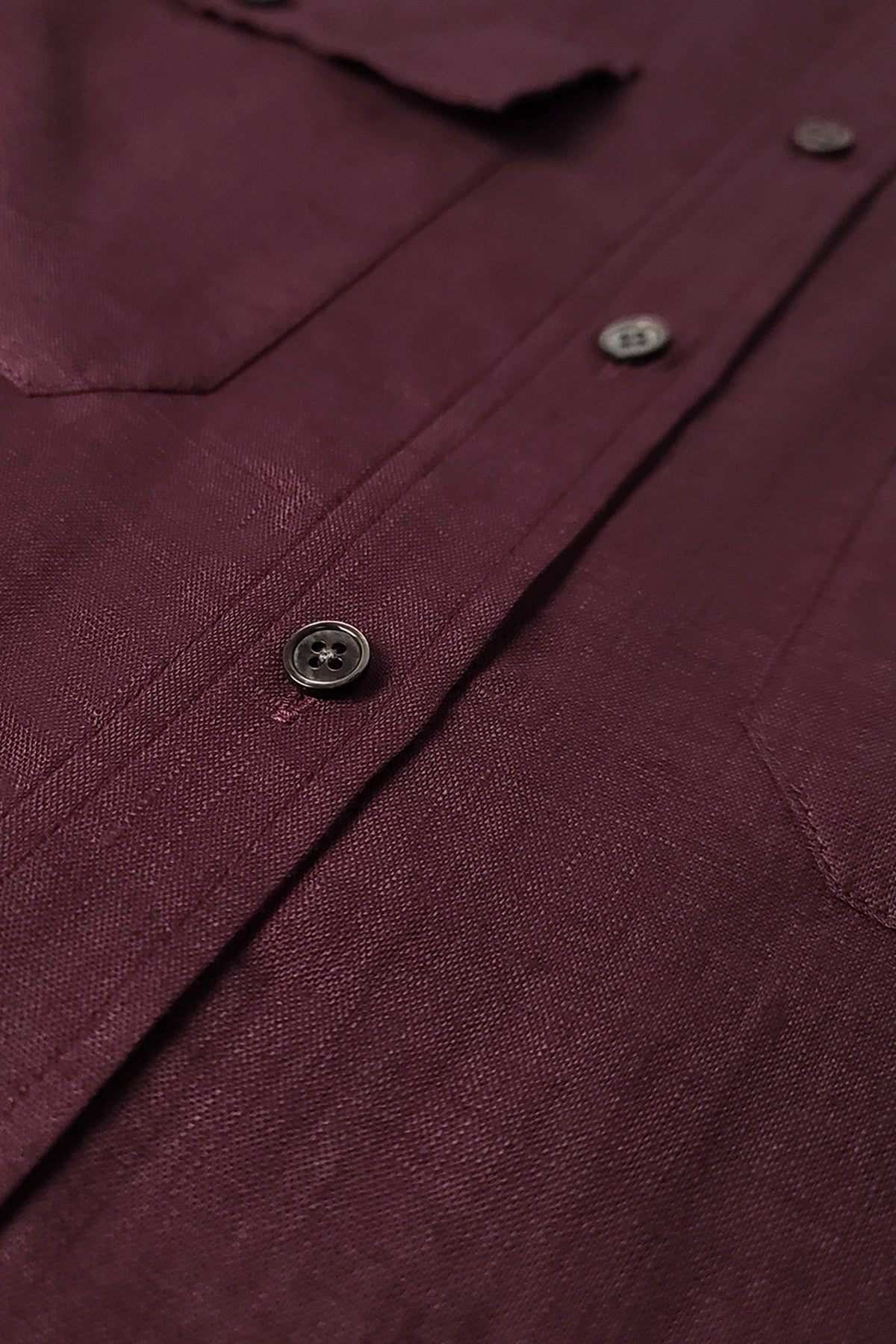 100% Linen Button Down Long Sleeve Shirt