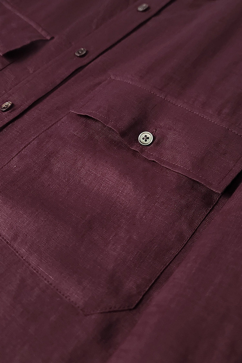 100% Linen Button Down Long Sleeve Shirt
