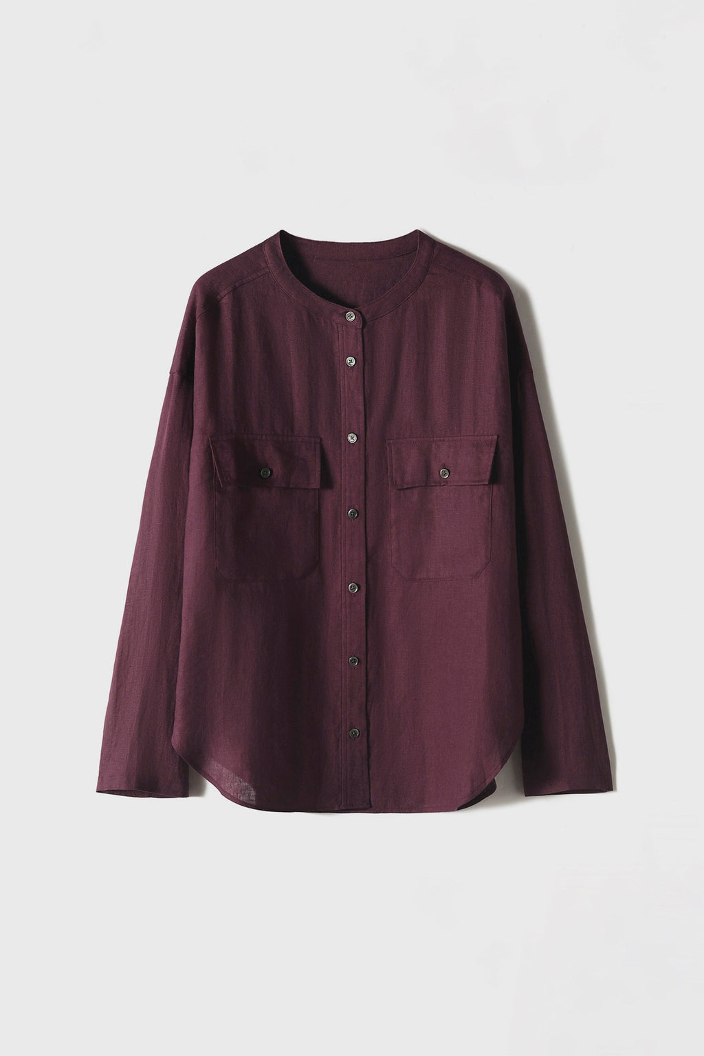 100% Linen Button Down Long Sleeve Shirt