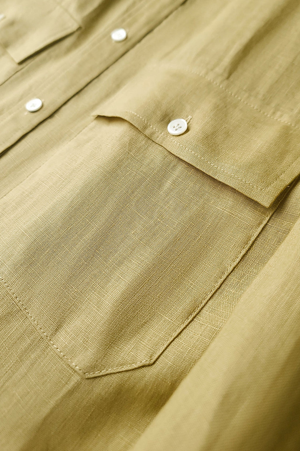100% Linen Button Down Long Sleeve Shirt