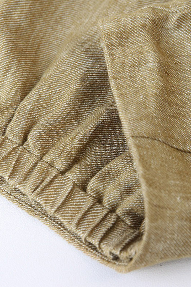 100% Linen High-Waisted A Line Shorts