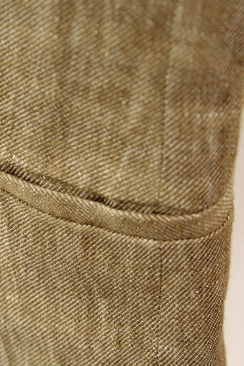 100% Linen Square-Neck Camisole Top with Button Front