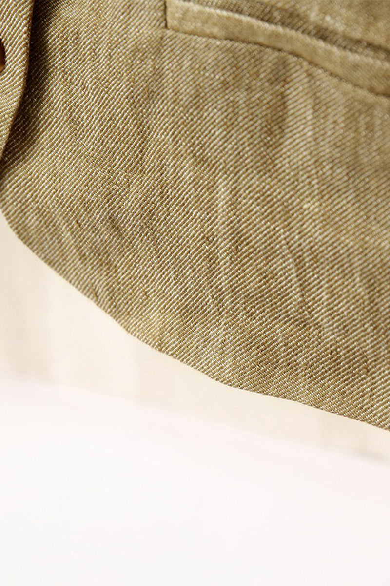 100% Linen Square-Neck Camisole Top with Button Front