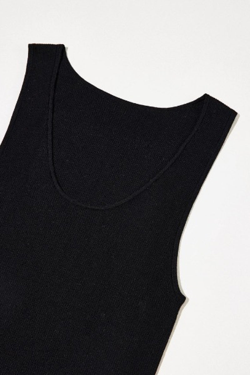 100 Merino Wool Cozy Cloud Scoop-Neck Wide-Strap Knit Tank Top