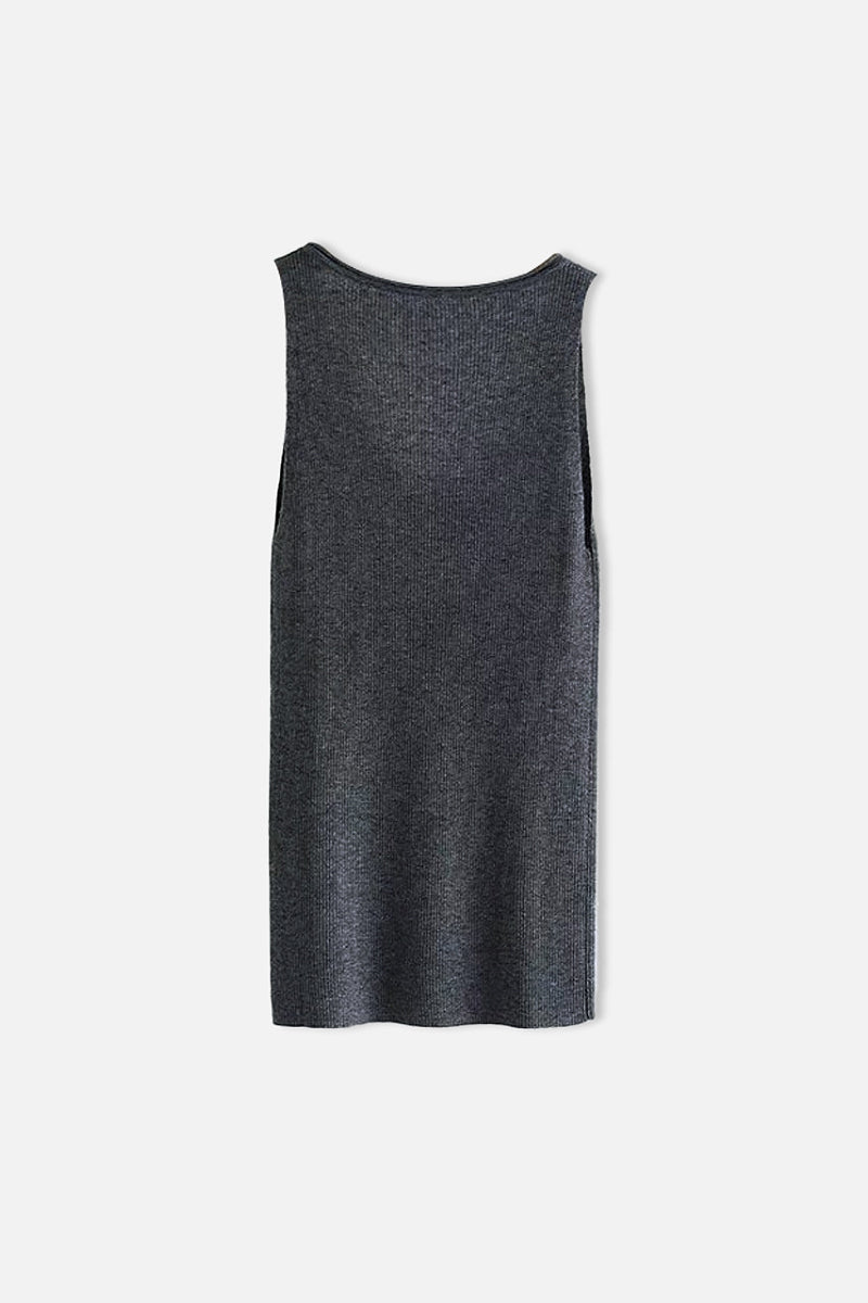 100 Merino Wool Cozy Cloud Scoop-Neck Wide-Strap Knit Tank Top