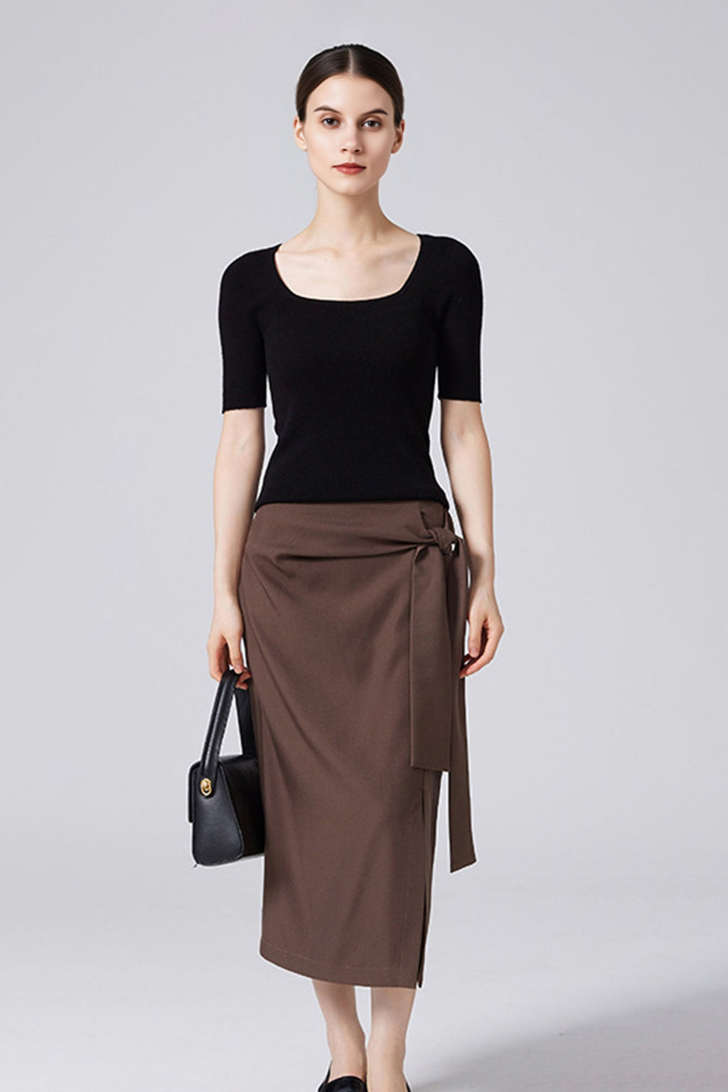 100 Merino Wool Slim-Fit Square-Neck Knit T Shirt