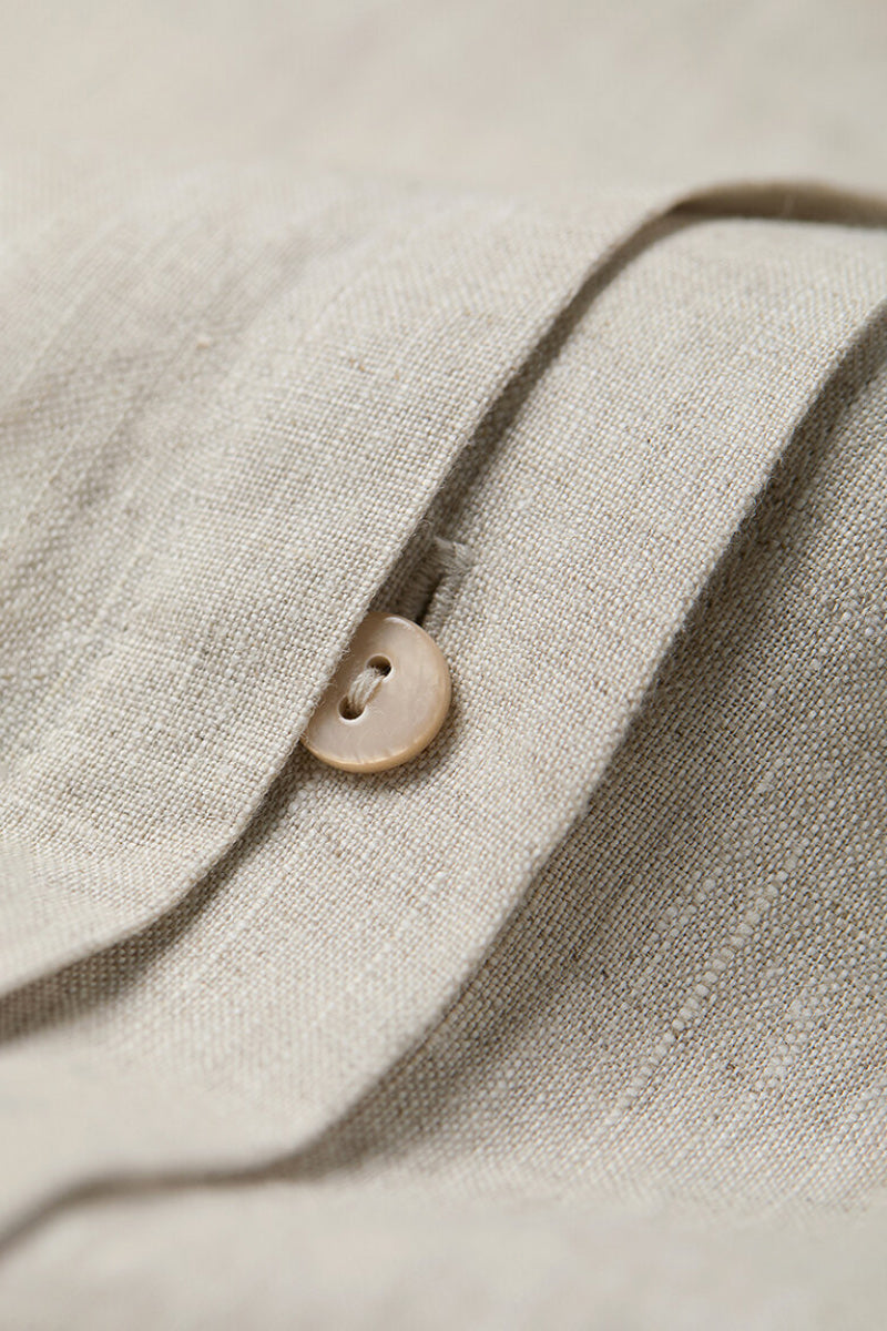 100% European Linen Relaxed Short-Sleeve Shirt