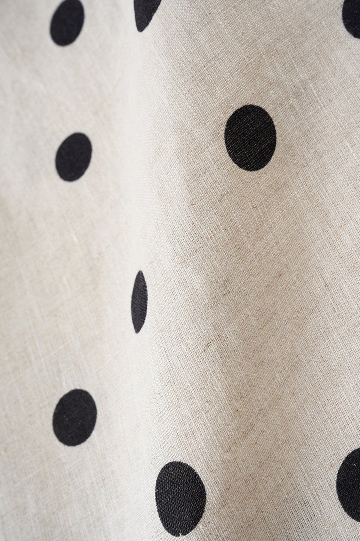 100% Heavy Linen Polka Dot Shell Tank Top