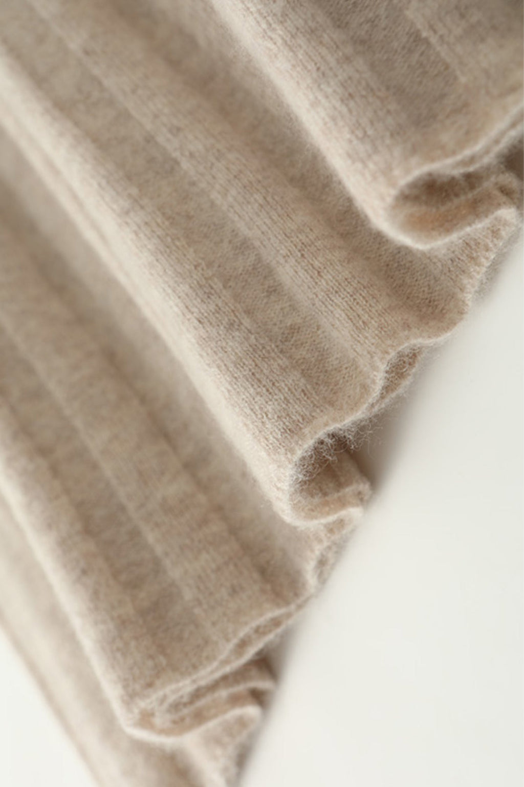100% Merino Wool Long Sleeve Wide-Rib Midi Sweater Dress