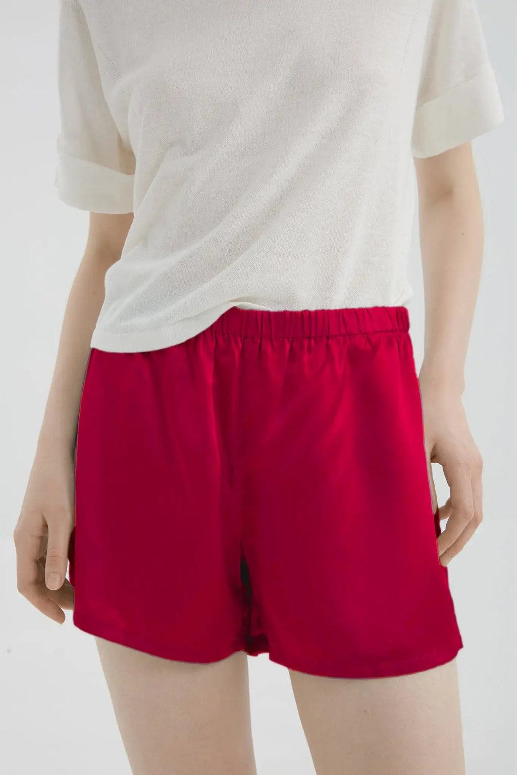 100% Mulberry Silk Shorts