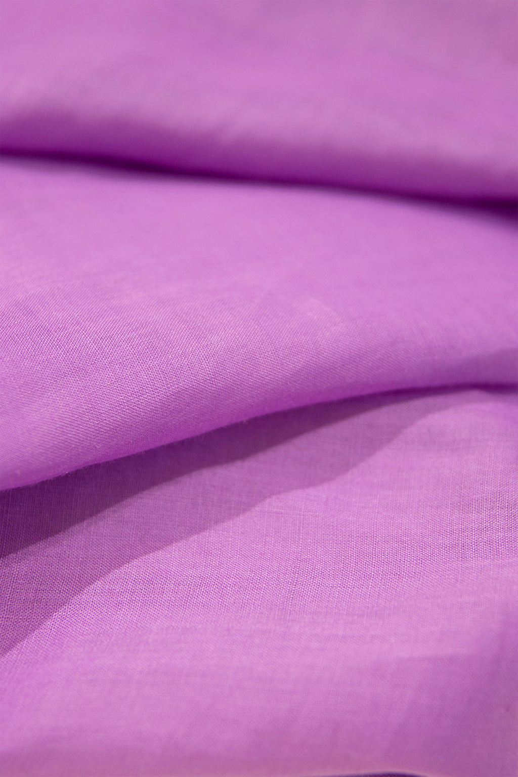 100% Ramie V-Neck Kimono Sleeve Midi Dress in Purple