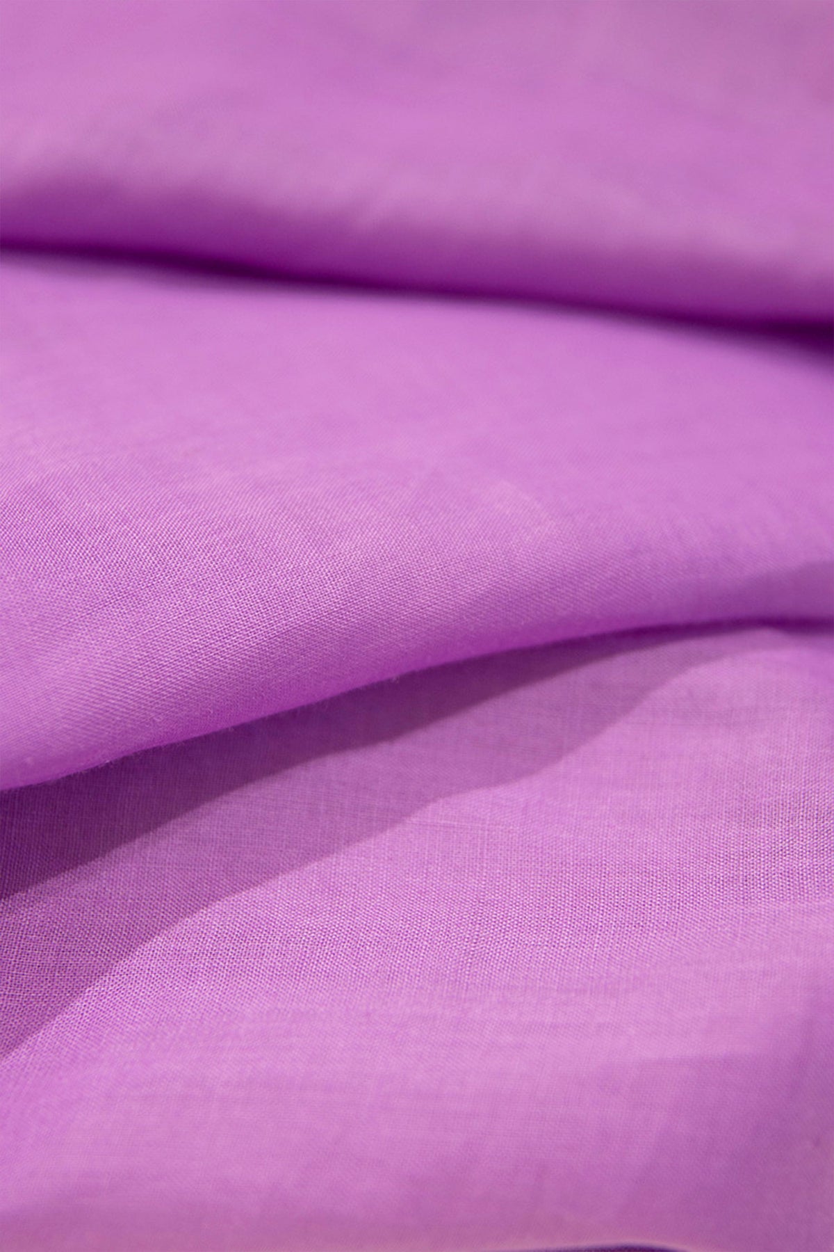 100% Ramie V-Neck Kimono Sleeve Midi Dress in Purple
