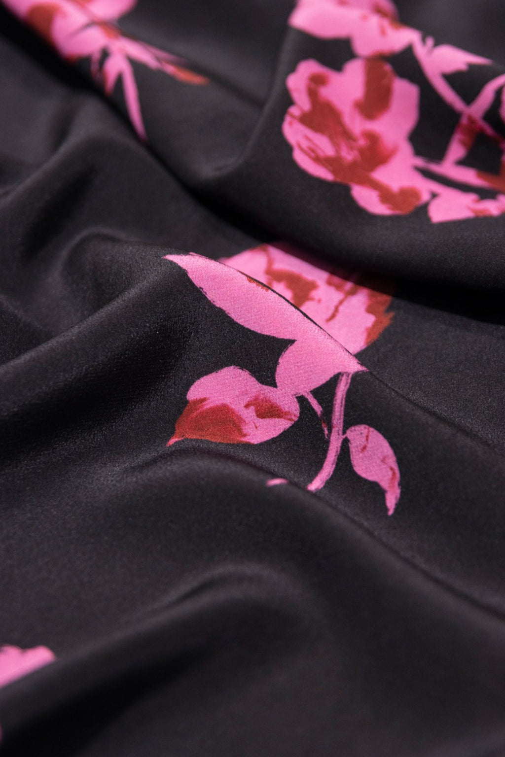 100% Silk Printed A-Line Flowy Midi Skirt