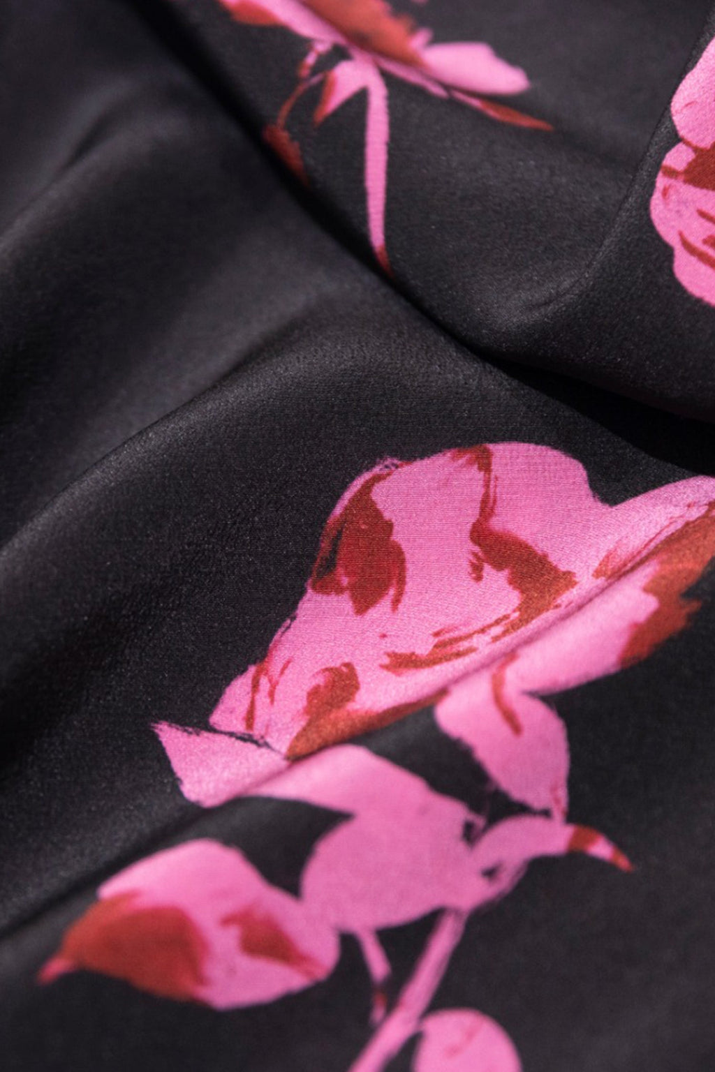 100% Silk Printed A-Line Flowy Midi Skirt