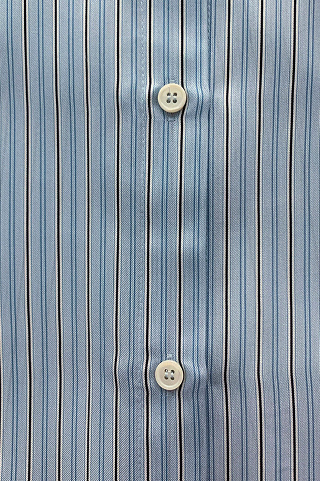 100% Silk Striped Button-Down Shirt