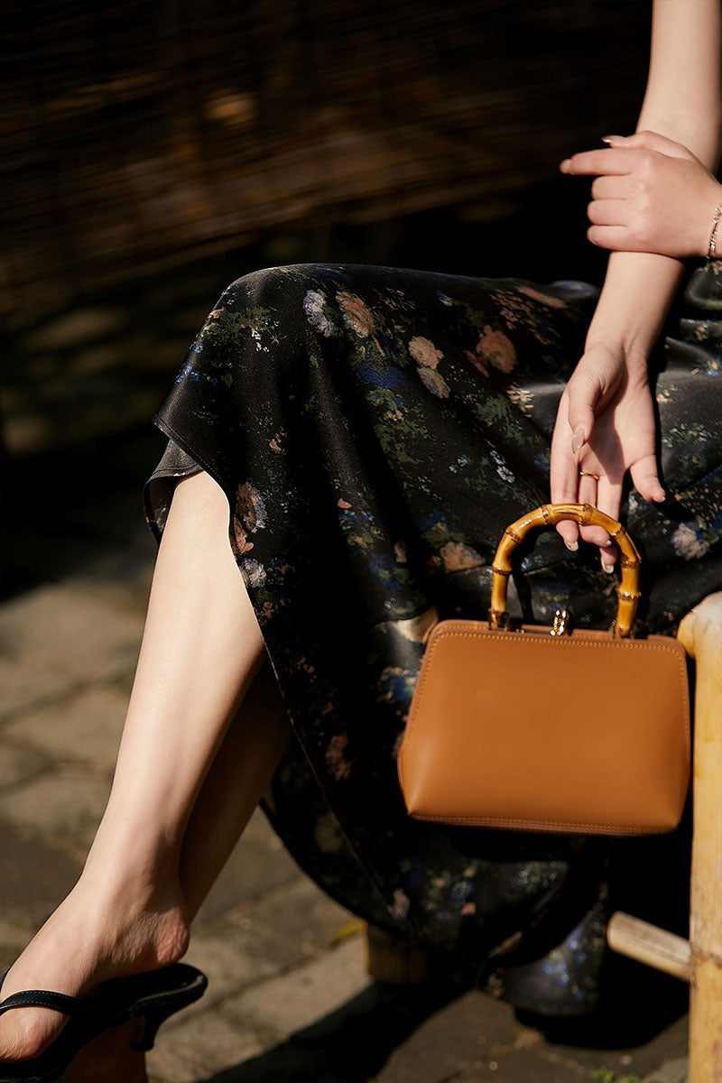 19 Momme Silk-Blend Slip Dress in Floral Print