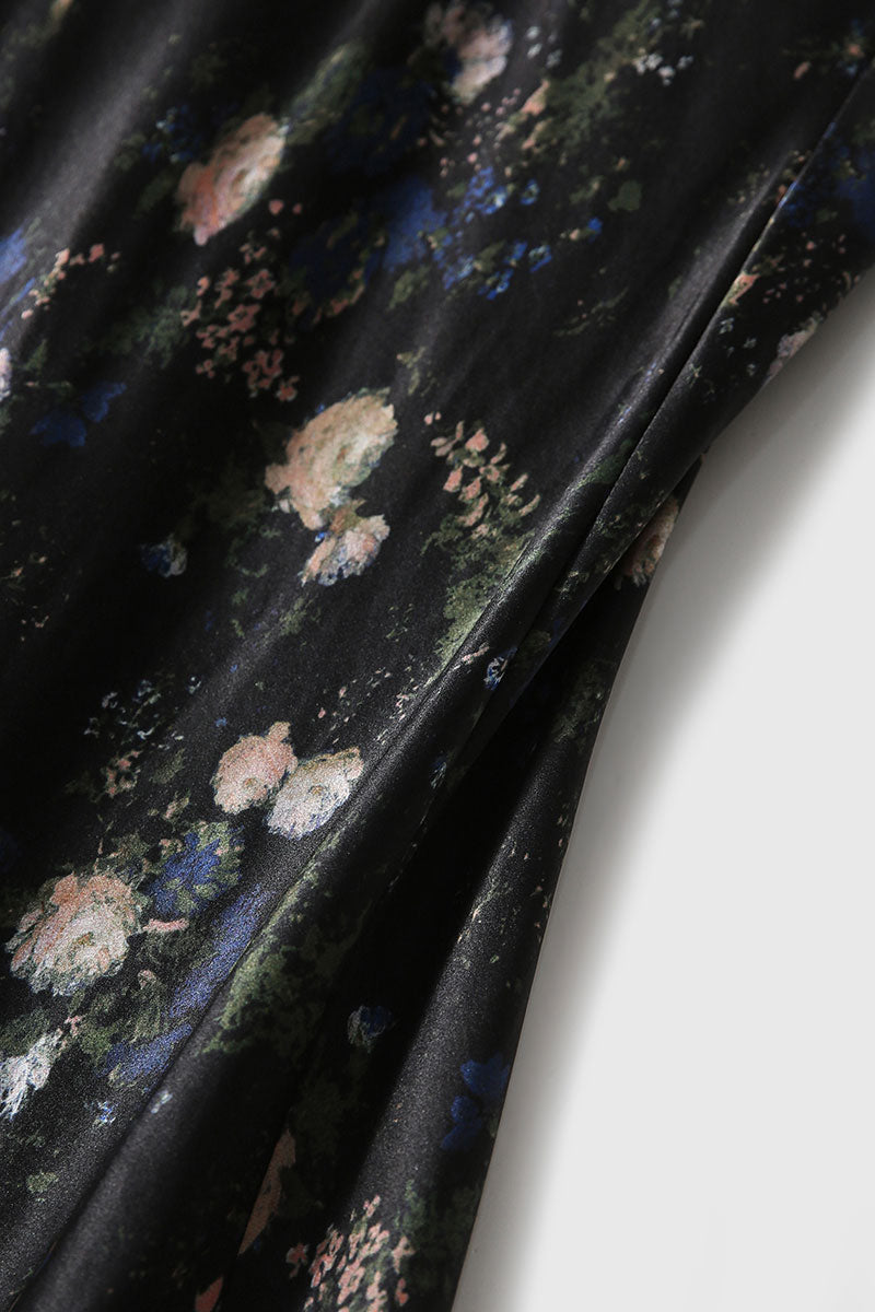 19 Momme Silk-Blend Slip Dress in Floral Print