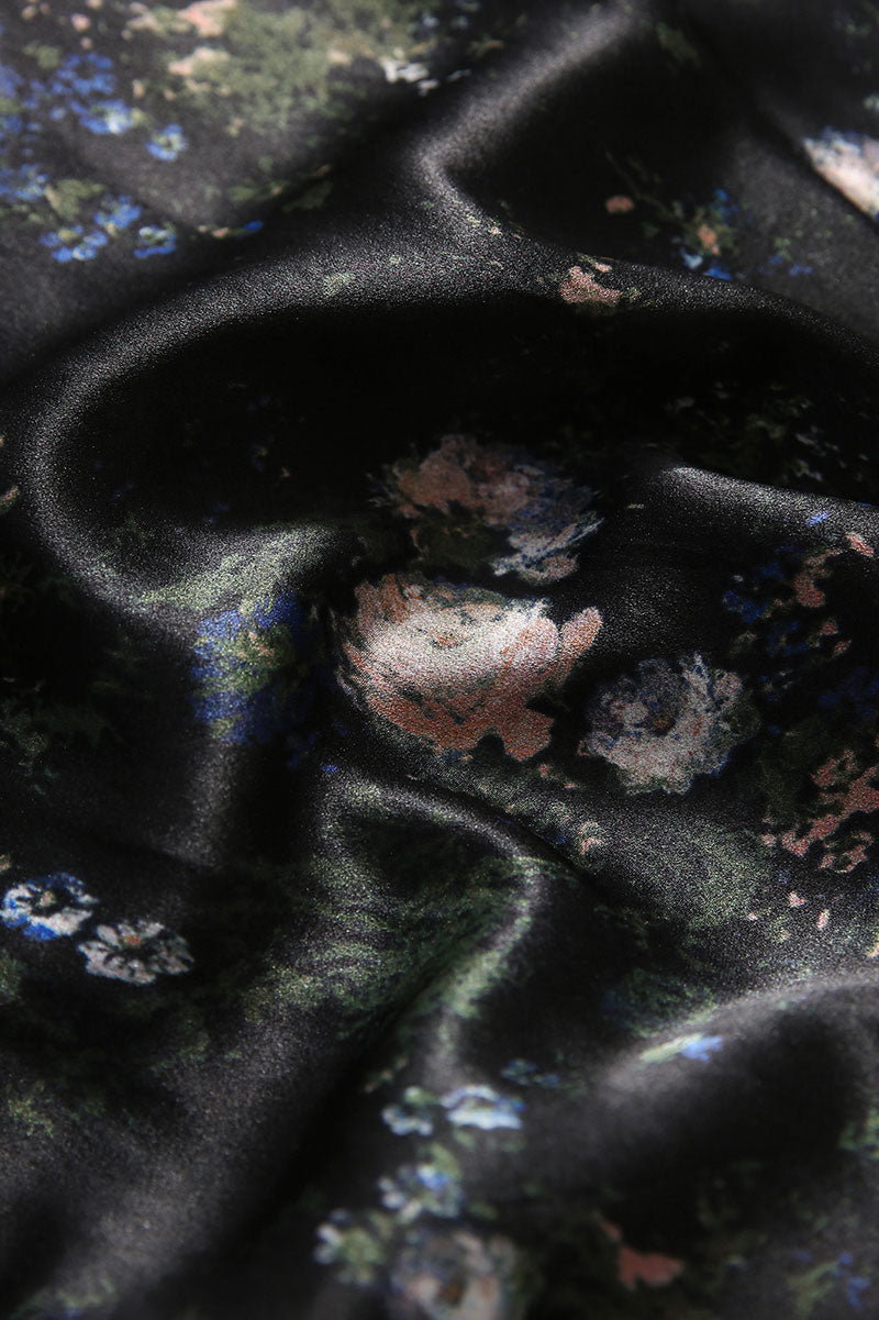 19 Momme Silk-Blend Slip Dress in Floral Print