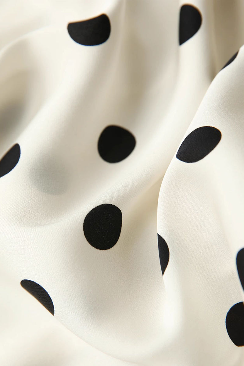 19MM Silk Double Georgette Polka Dot Blouse