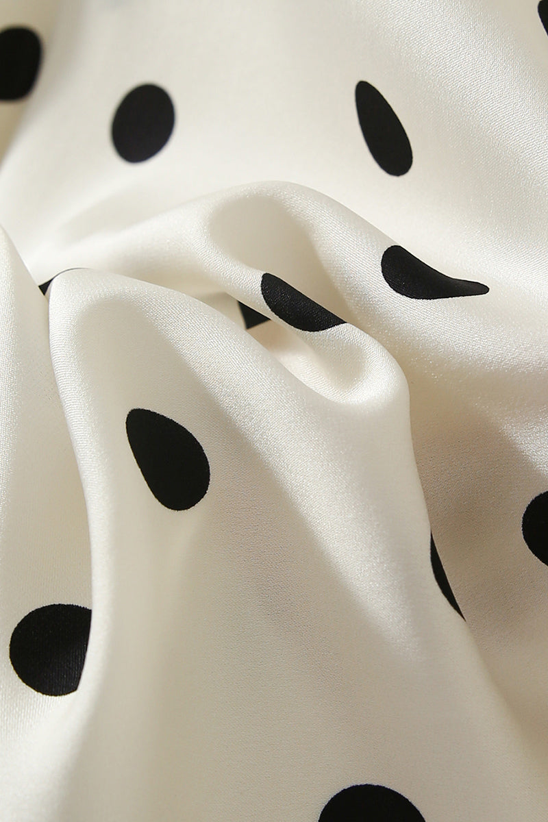 19MM Silk Double Georgette Polka Dot Blouse