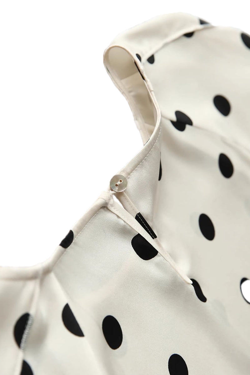 19MM Silk Double Georgette Polka Dot Blouse