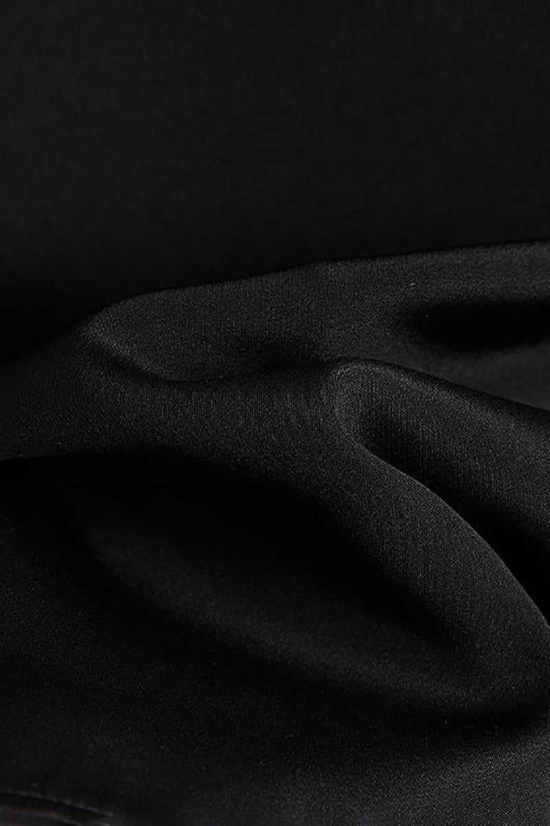 22 Momme Mulberry Silk Tie-Back Scoop-Neck Midi Tank Dress in Black