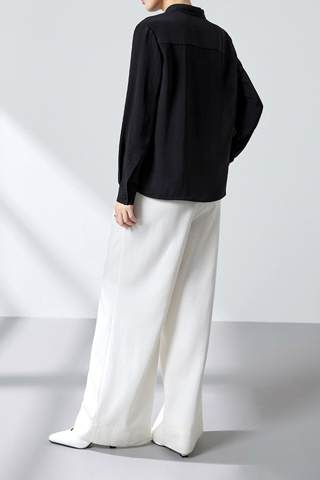 23 Momme 100% Silk Long Sleeve Blouse