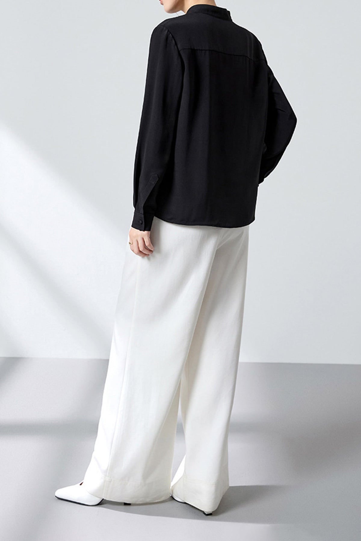 23 Momme 100% Silk Long Sleeve Blouse