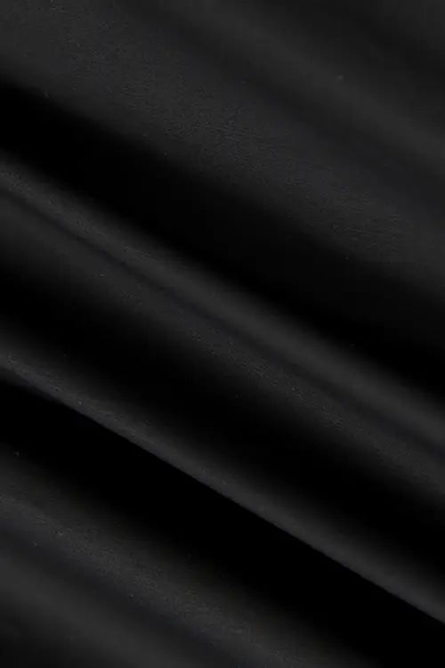 Asymmetric Black Sleeveless One Shoulder Maxi Dress