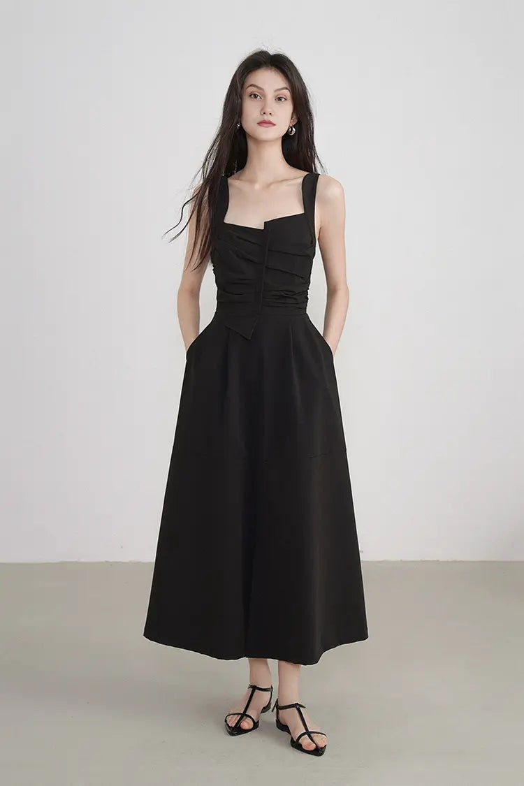 Asymmetric Front Sleevesless Dress