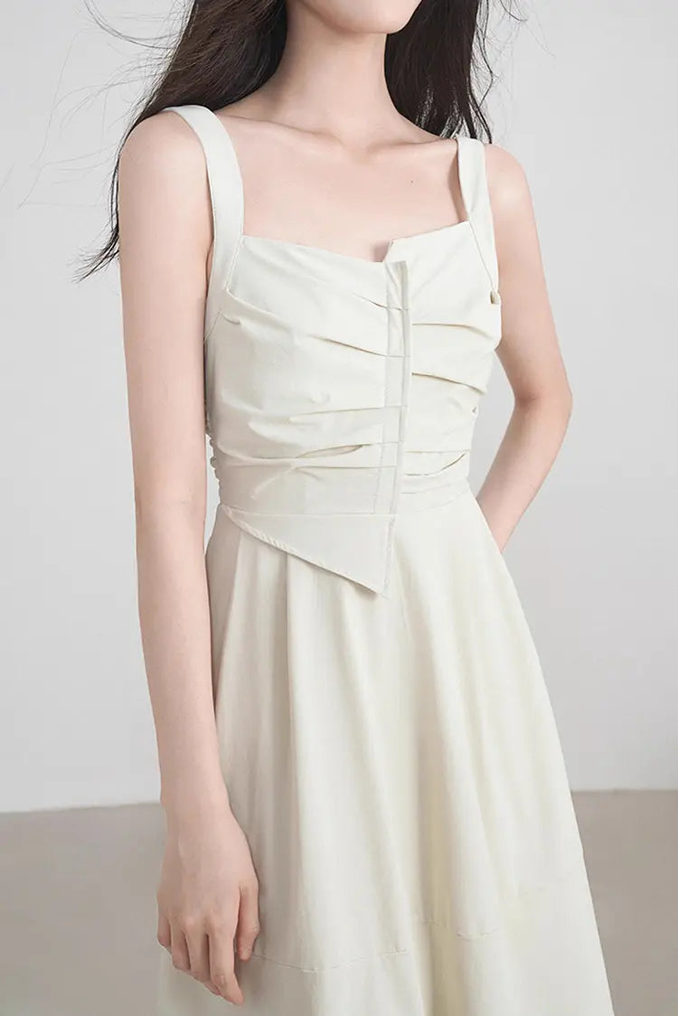 Asymmetric Front Sleevesless Dress
