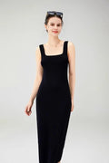 Black Bodycon Knitted Tank Dress