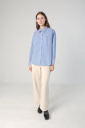 Blue Striped Button Down Shirt