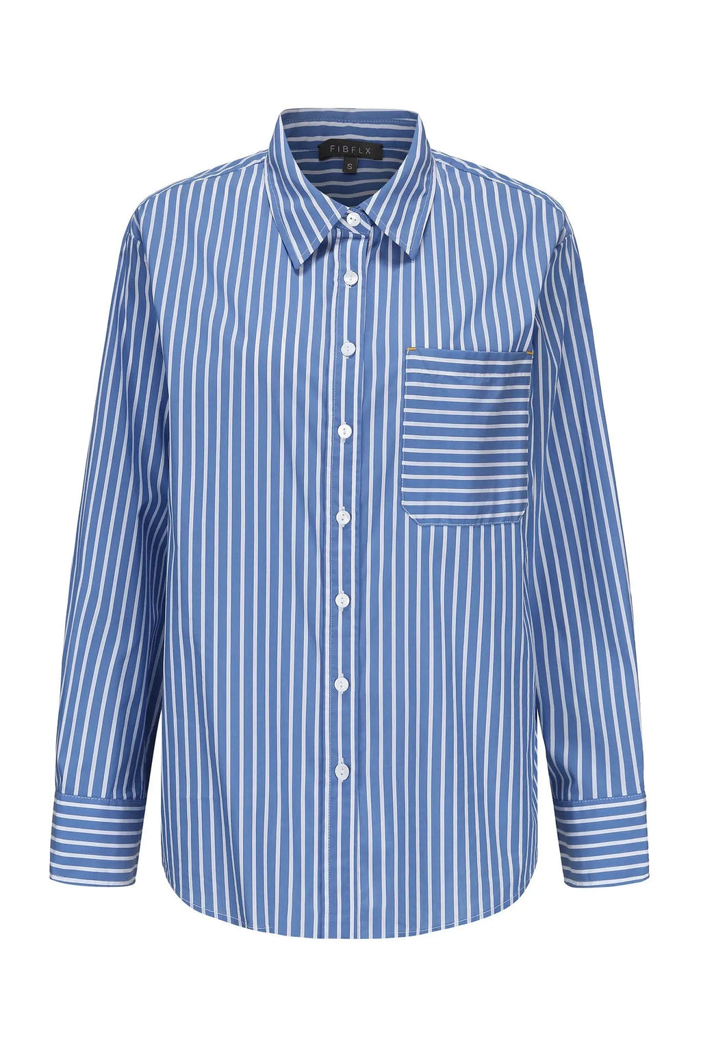 Blue Striped Button Down Shirt