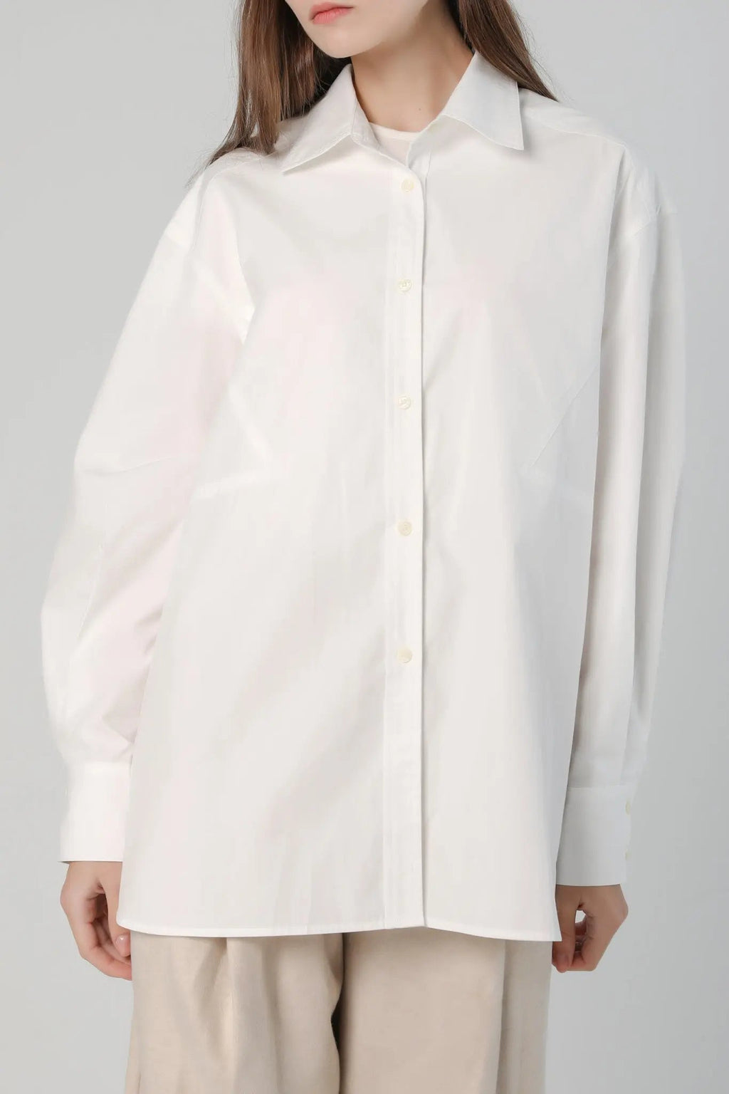 Boxy Button Up Shirt in Cotton