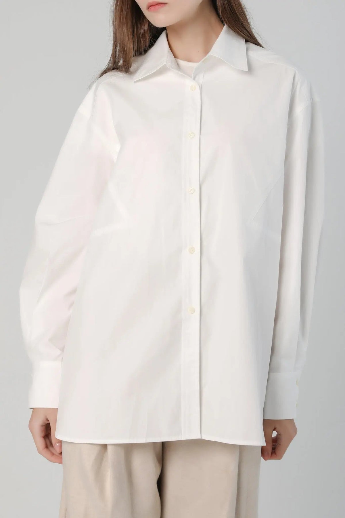 Boxy Button Up Shirt in Cotton