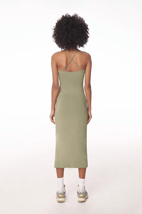 Bra-free Backless Slip Dress
