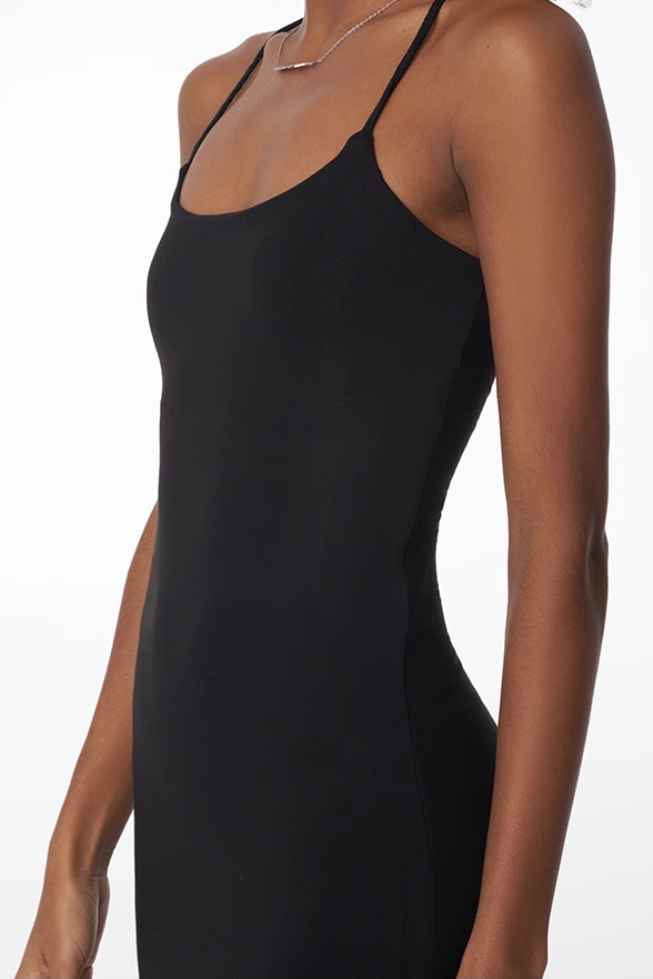 Bra-free Backless Slip Dress