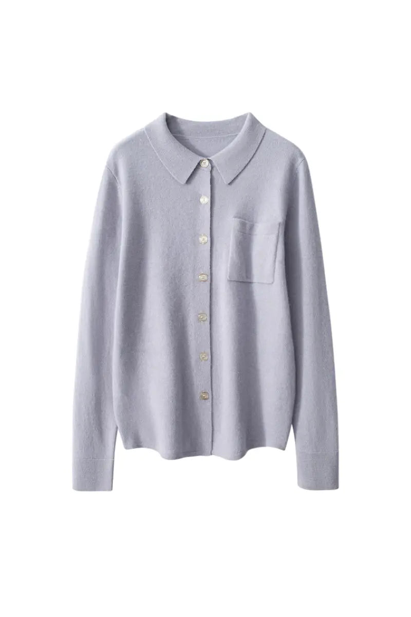 Casual 100 Cashmere Button Up Shirt