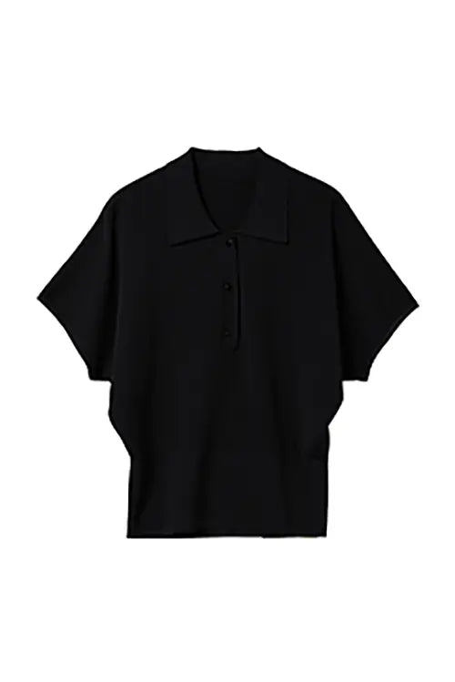Casual Cinched Waist Short Sleeves Polo Shirt