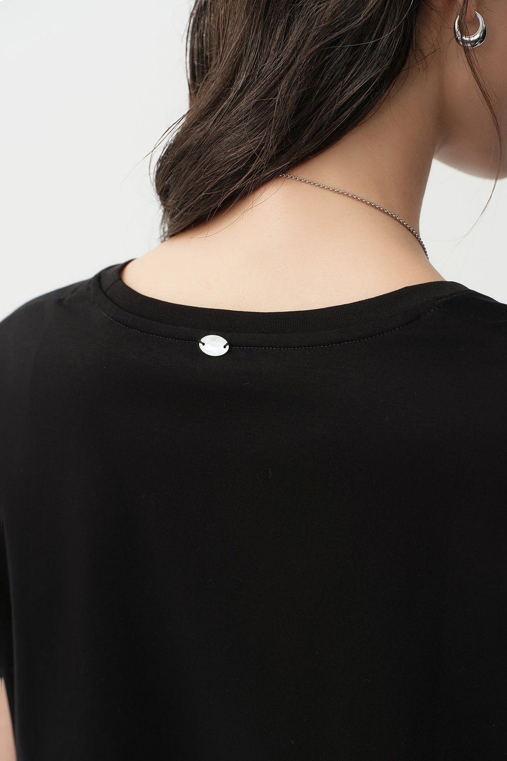 Cotton Crewneck T-Shirt in Purple