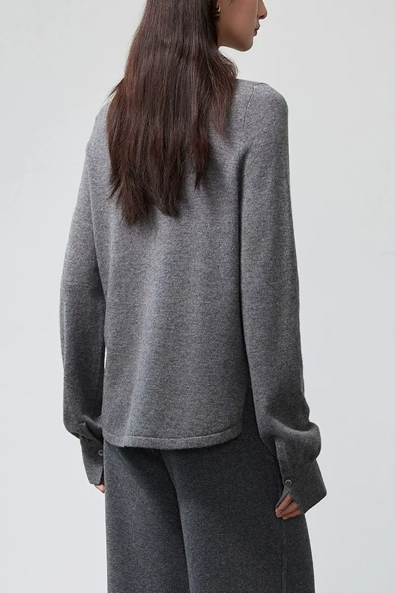 Cozy Regular Fit Merino Wool Button Up Shirt