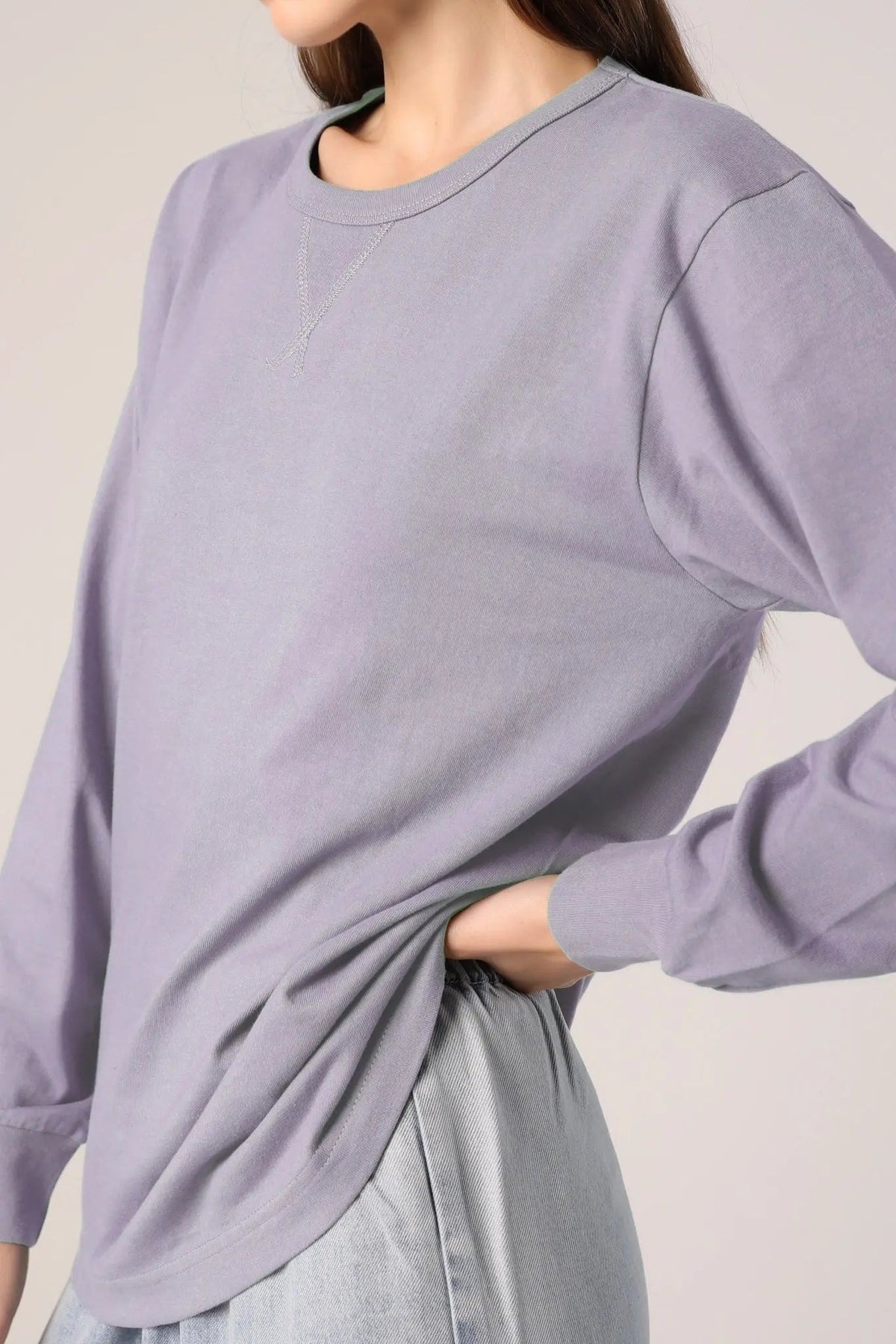 Crewneck Sweatshirt in Cotton
