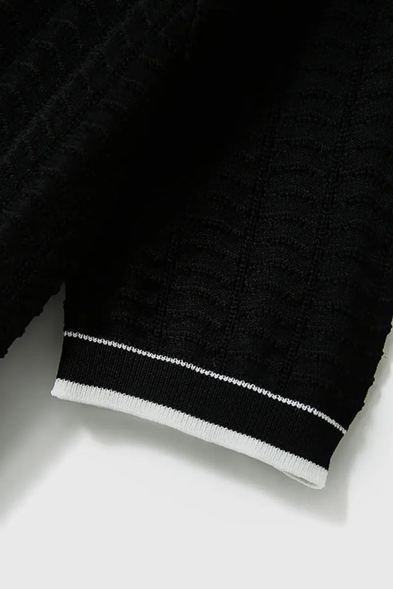 Crochet Pointelle Stretch T-Shirt