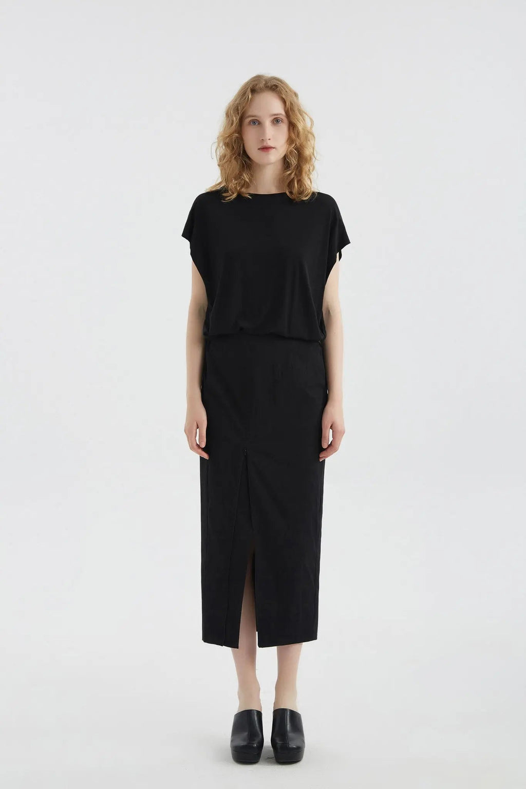 Drop Shoulder T-Shirt In Silk