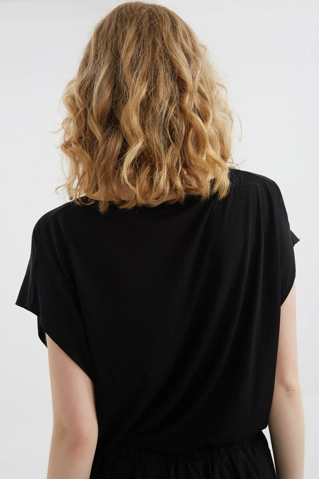 Drop Shoulder T-Shirt In Silk