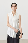 Essential Sleeveless Silk Blouse