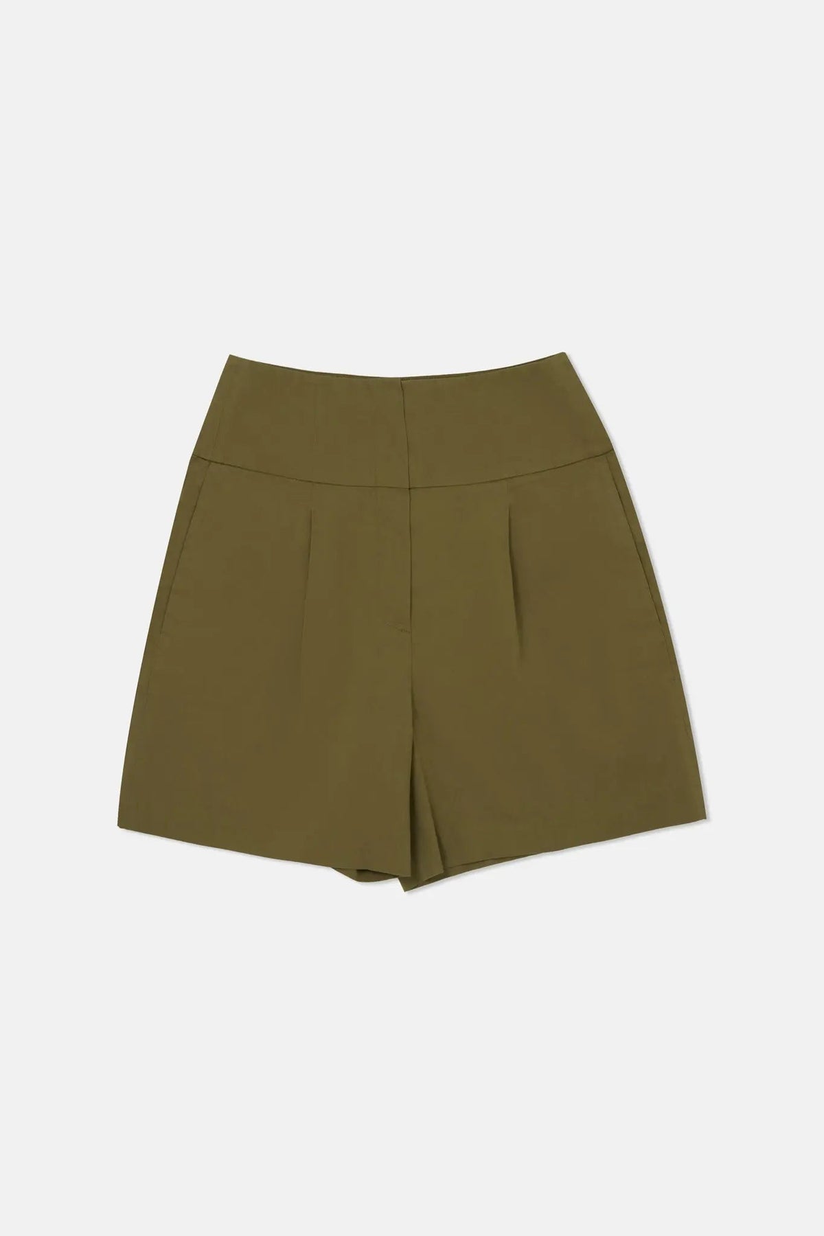 High Waisted Linen Shorts
